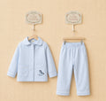 Blue rocking horse pajama set